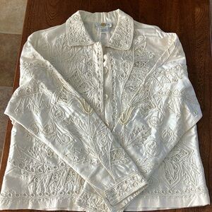 Beautiful Beaded and Brocade Blouse!